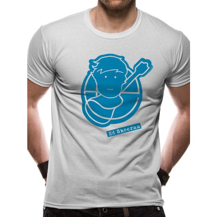 T-Shirt CID Ed Sheeran pictogram logo white S main product photo