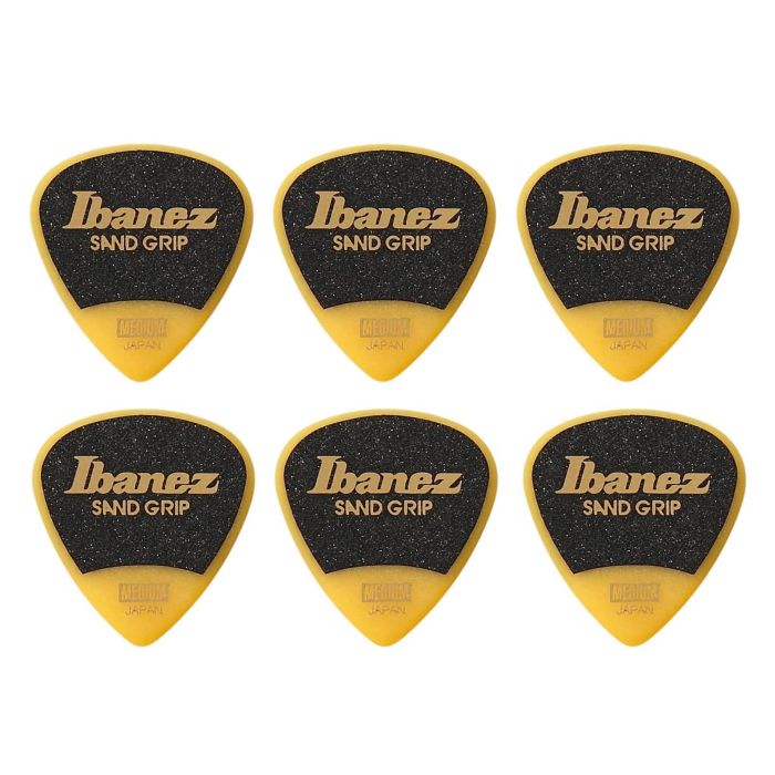 Ibanez heavyPPA16HSG-YE sand grip wizard heavy Blister plettri 6pz yellow main product photo
