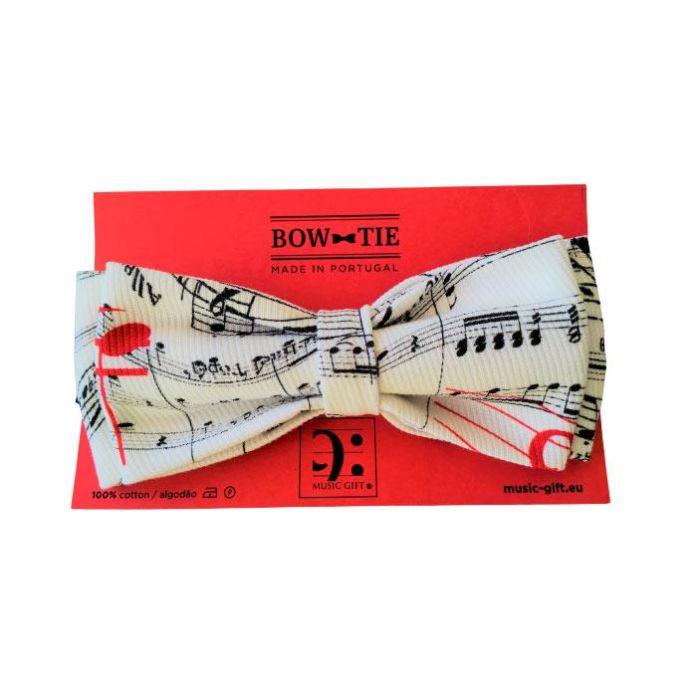 Papillon Music Gift bianco con spartito nero main product photo