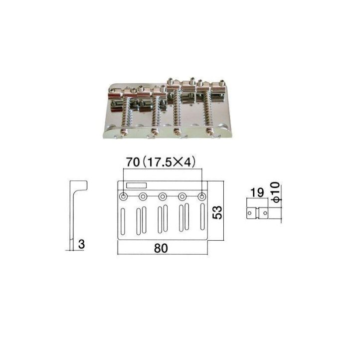 Ponte Gotoh per basso cromato S151S main product photo