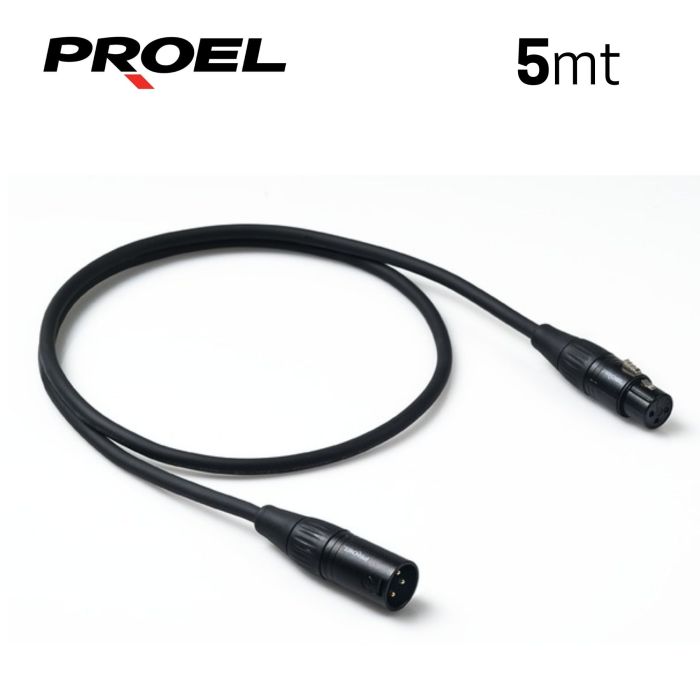 Cavo XLR/XLR 5 mt Proel CHL250LU5 Challenge connettore Proel main product photo