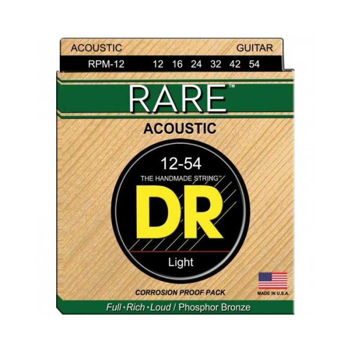 Corde Acustica DR RPM-12 Rare phosphor bronze 12-54 main product photo