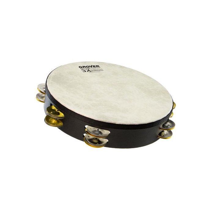 Tamburello Grover SX-SB 10" piattini argento ottone pelle sintetica main product photo