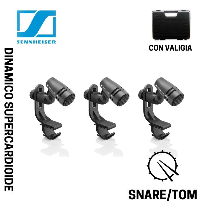 Sennheiser E604 3pz con valigia main product photo