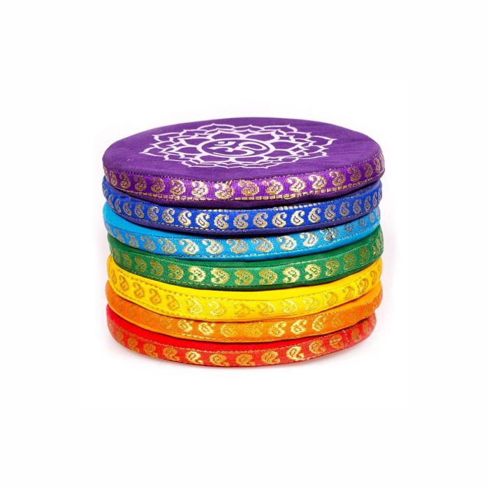 Set cuscini Energy 7 Chakra multicolori per campane tibetane main product photo