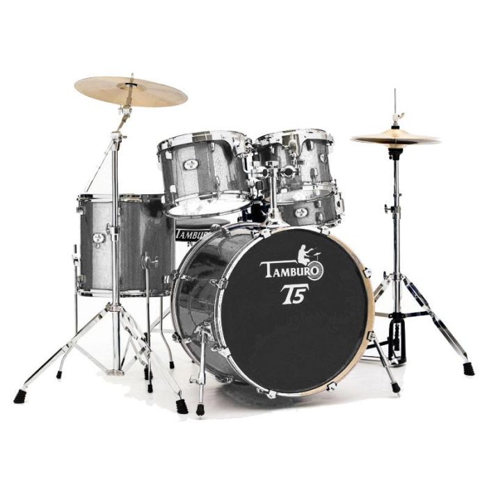 Batteria Tamburo T5 18" 5pz Completa Silver Sparkle main product photo
