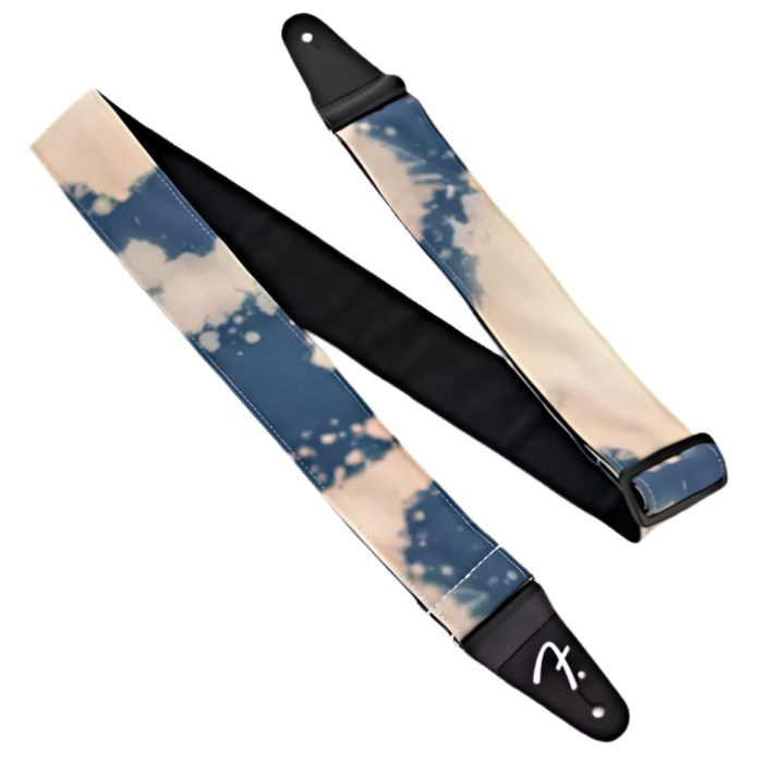 Fender Tie Dye acid wash navy Tracolla chitarra main product photo