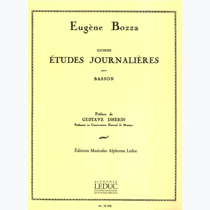Bozza Etudes Journalieres per Fagotto main product photo