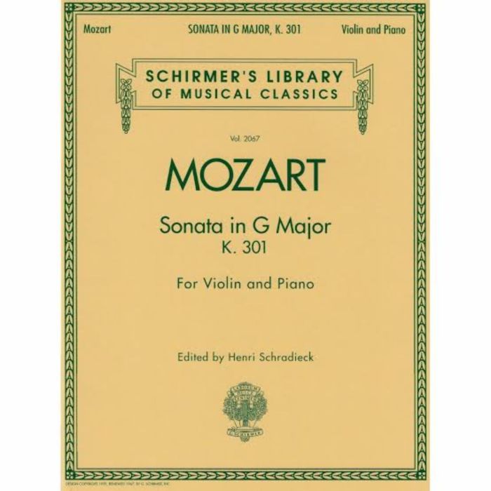 Mozart Sonata in G Major Op. 301 per Violino e Piano main product photo