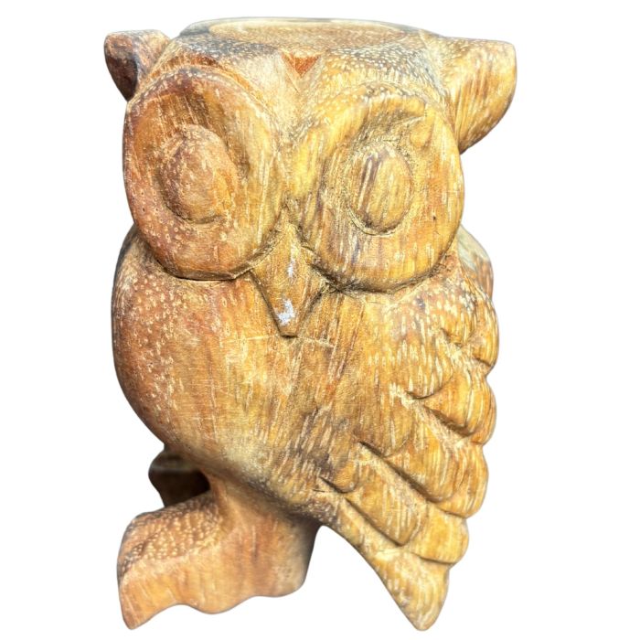 Richiamo Gufo in legno intagliato H 7,5cm main product photo