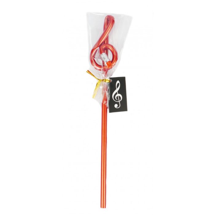 Matita Chiave di violino rossa 24cm Agifty main product photo