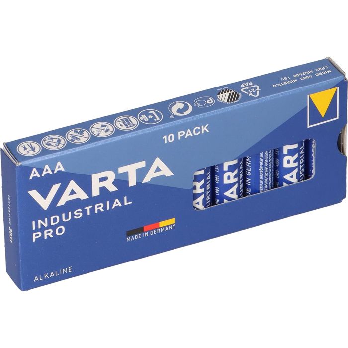 Varta AAA Industrial Pro alcalina confezione 10 pile main product photo
