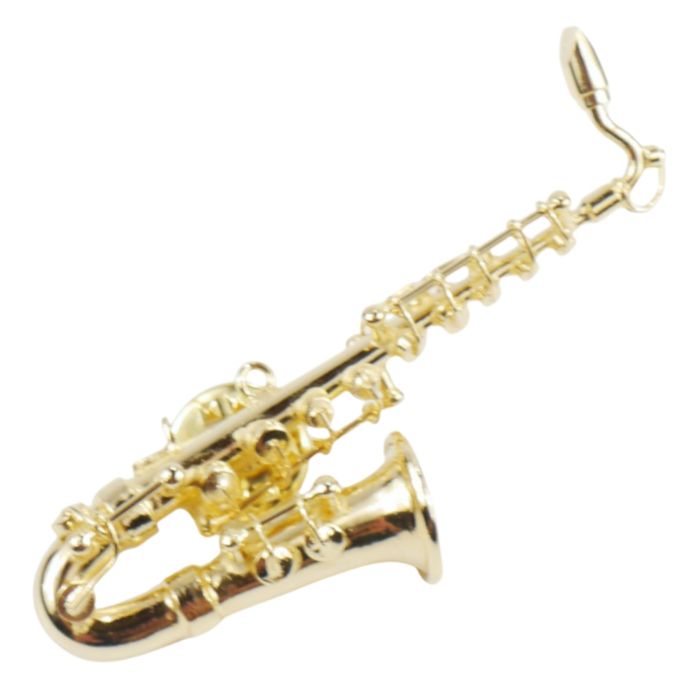 Spilla Agifty Sax Contralto 6 cm dorata main product photo