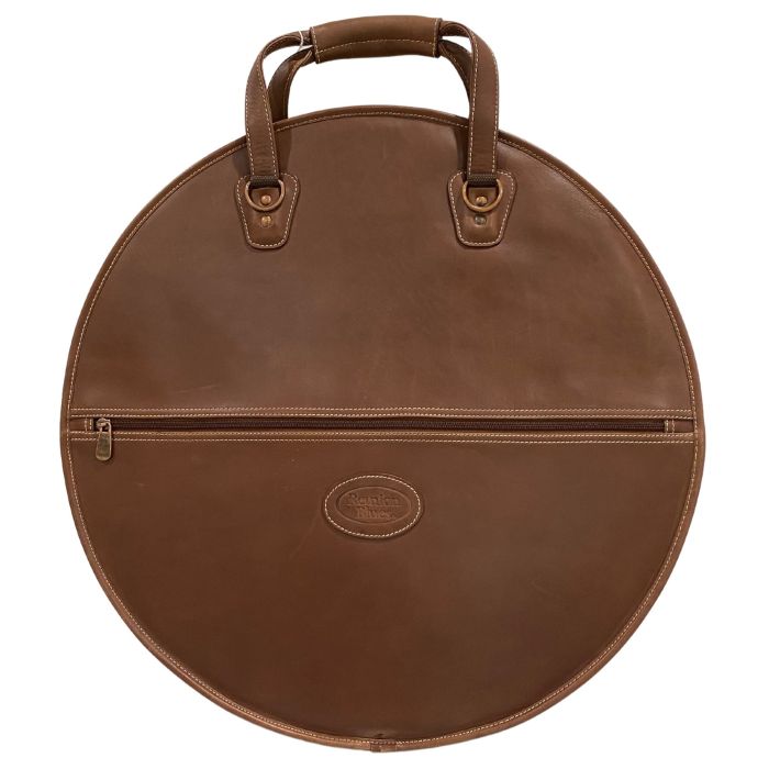 Borsa Piatti 22" Reunion Blues chestnut brown creme stitch main product photo