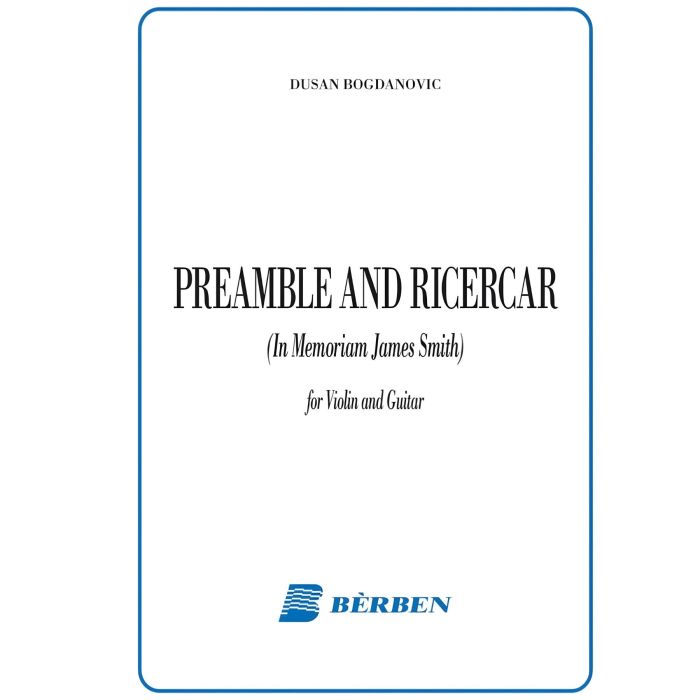 D. Bogdanovic Preamble and Ricercar per violino e chitarra main product photo