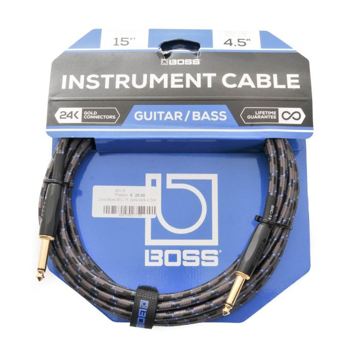 Cavo Jack/Jack 4,5 mt Boss in tessuto main product photo
