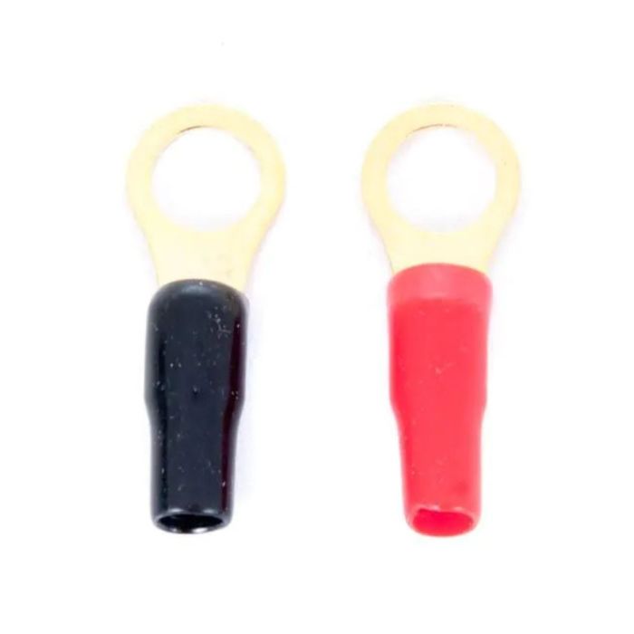 Capicorda ad anello diametro foro 10 mm rosso/nero isolati cad. main product photo