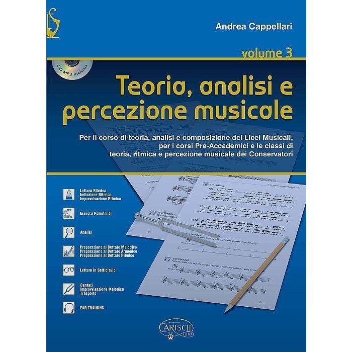 Cappellari Teoria analisi e percezione musicale con cd vol. 3 main product photo