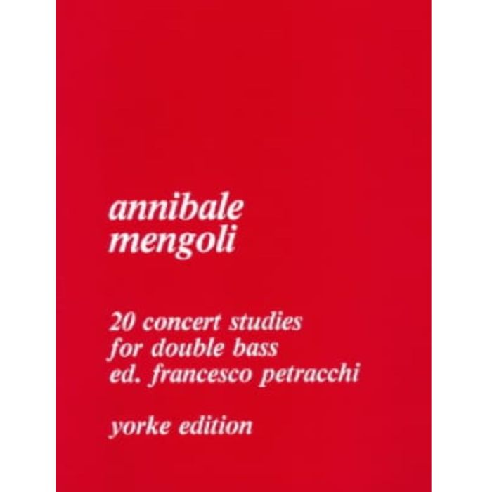 A.Mengoli 20 Concert Studies For Duble Bass main product photo