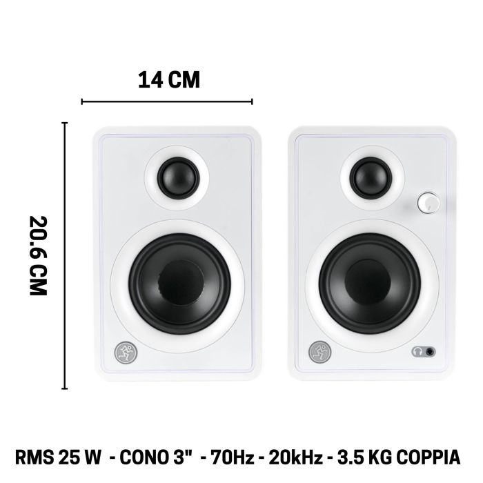 Mackie CR3-X WHITE (coppia) main product photo