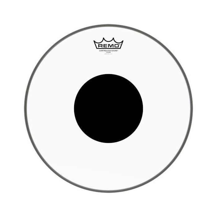 Pelle Remo 16" Controlled Sound Clear Black Dot Tom CS-0316-10 main product photo