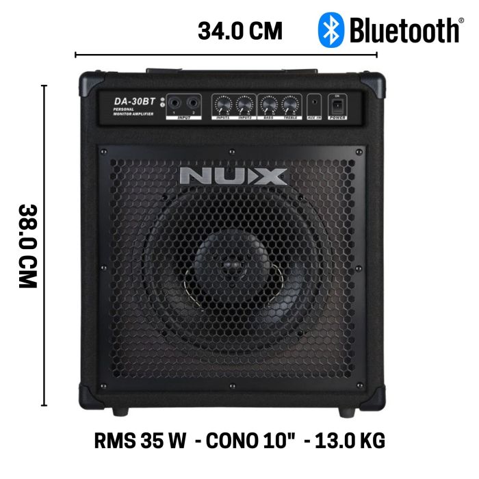 Amplificatore batteria elettronica Nux DA30-BT bluetooth main product photo