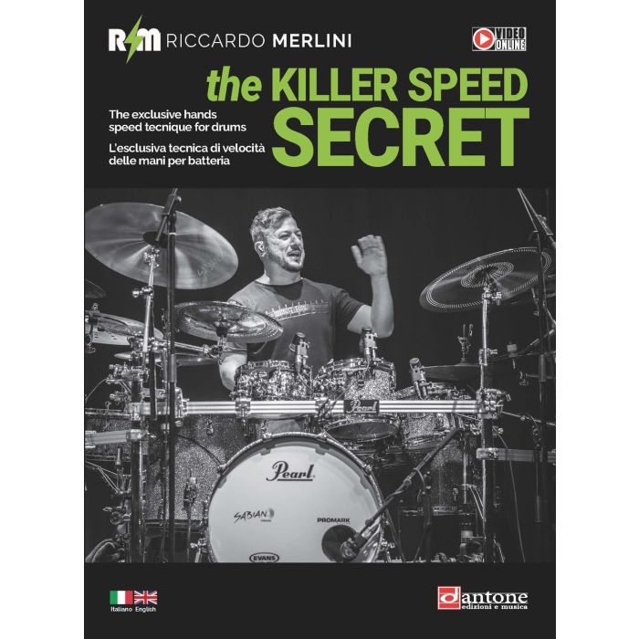 R.Merlini the Killer Speed Secret l'esclusiva tecnica di velocità delle mani per batteria main product photo