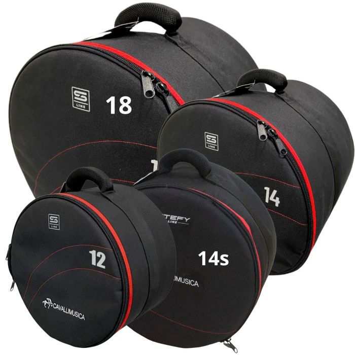 Set borse batteria Stefy Line serie 200 4pz 18/12/14/14X5,5 main product photo