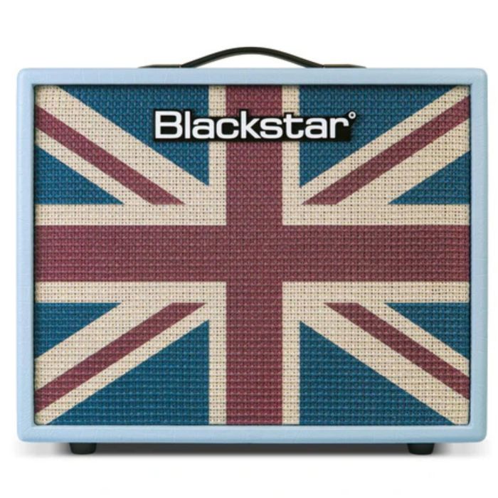 Blackstar DEBUT-50R baby blue union flag Amplificatore main product photo
