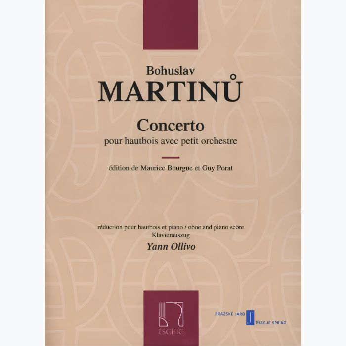 Martinu Concerto pour Hautbois e Piccola Orch main product photo