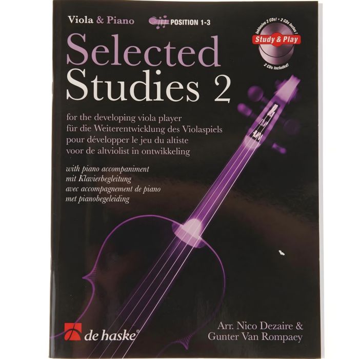 Dezaire Selected studies vol.2 per viola con cd main product photo