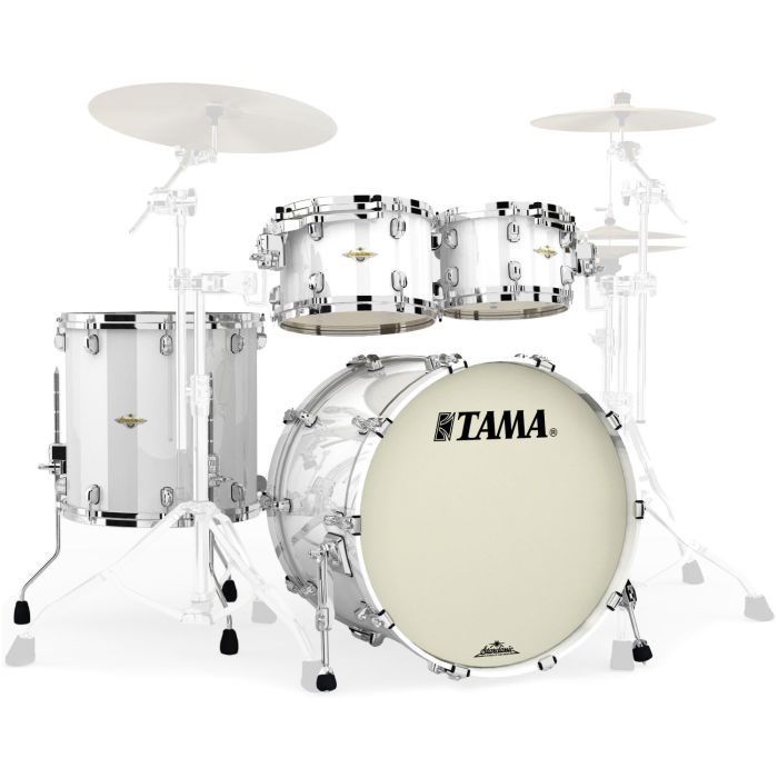 Tama Starclassic Maple 22" 4pz Piano White main product photo