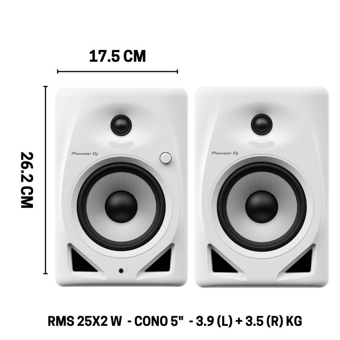 Pioneer DJ DM-50D WHITE main product photo