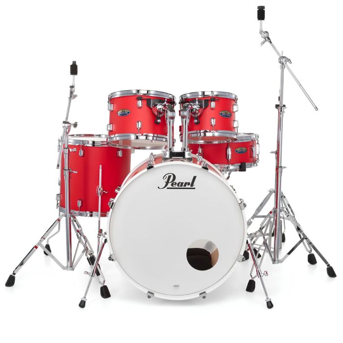 Pearl Decade 22" 5pz+Hardware matte racing red Batteria main product photo