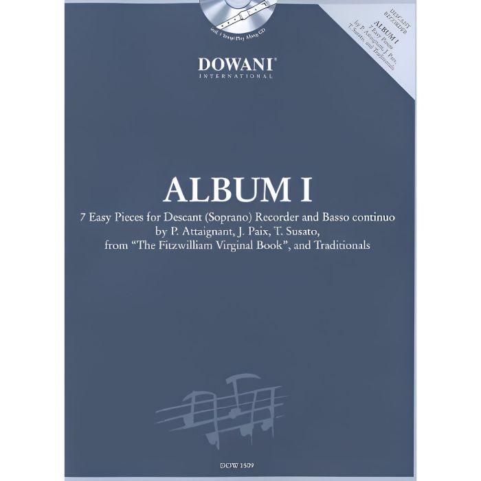 Attaingnant Susato Album I 7 pezzi per flauto soprano con CD main product photo