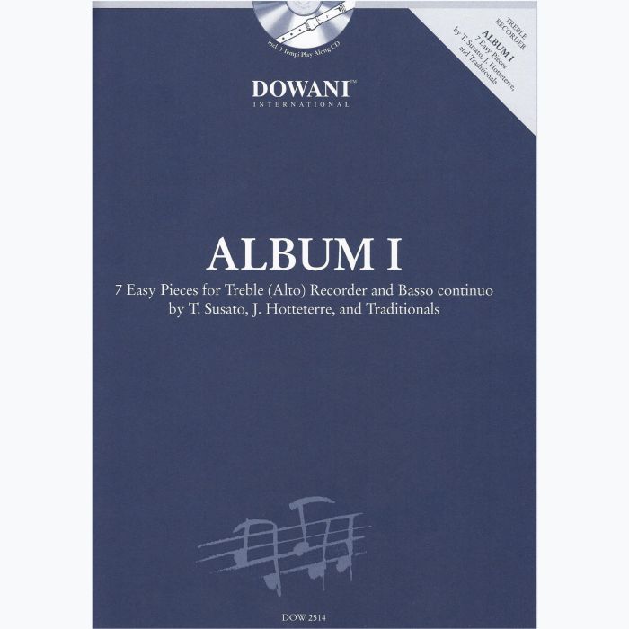 T. Susato Album v.1 7 Easy Pieces for Treble Alto Recorder and Basso main product photo