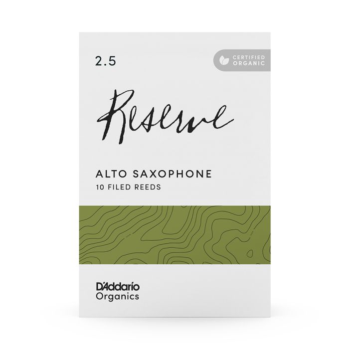 D'Addario Organics Reserve Filed Alto Sax n.2.5 (10-pack) main product photo