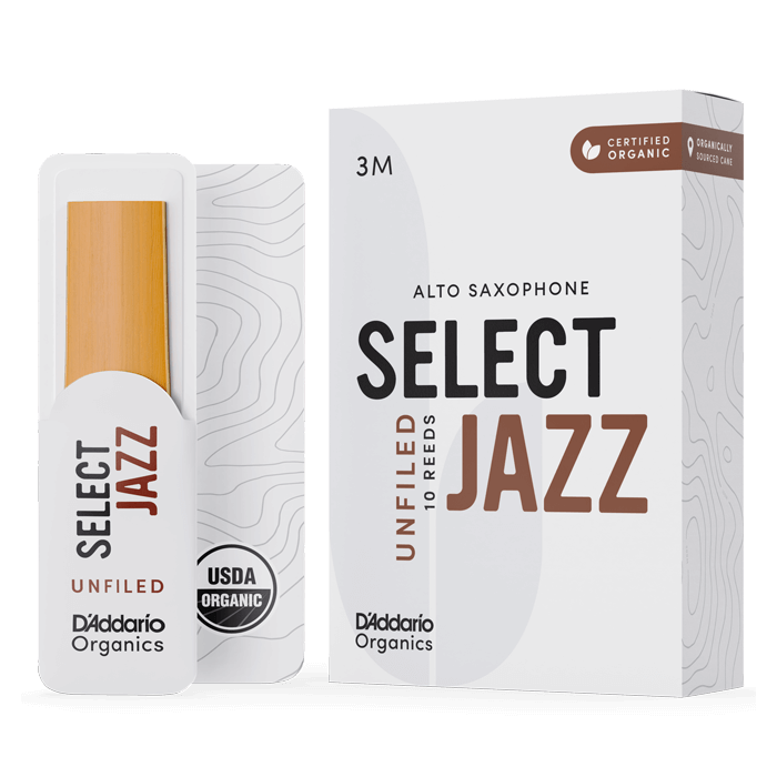Ance Sax Alto D'Addario Organics Select Jazz Unfiled n.3 medium 10pz main product photo
