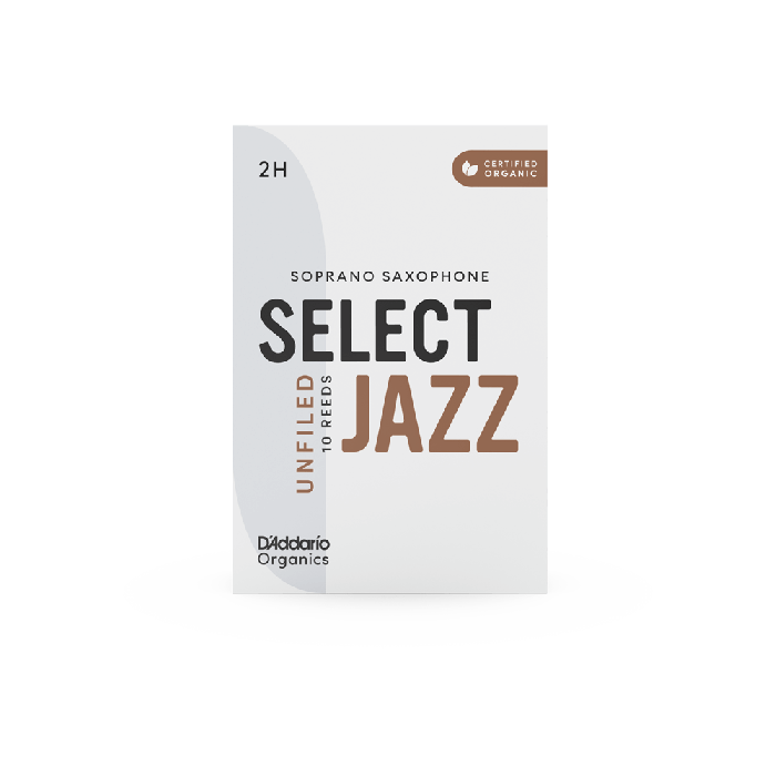 D'Addario Organics Select Jazz Unfiled Soprano Sax n.2H (10-Pack) main product photo