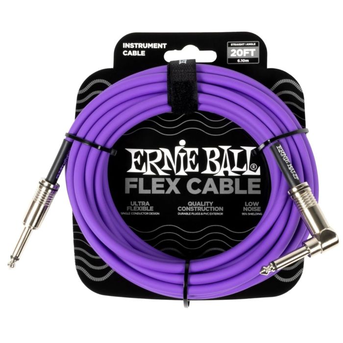 Ernie Ball Cavo Jack/Jack angolare 6,10 mt Flex Cable purple main product photo