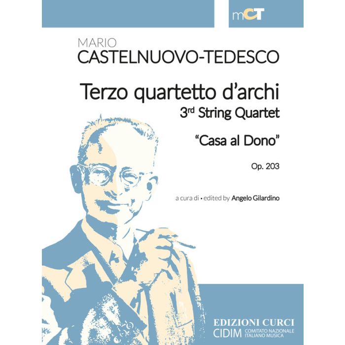 Castelnuovo-Tedesco Terzo quartetto d'archi Op. 203 main product photo