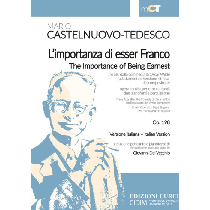 Castelnuovo-Tedesco L'importanza di essere Franco op.198 main product photo