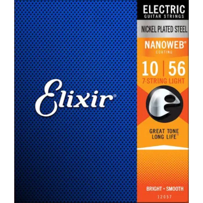 Corde elettrica 7 corde Elixir 12057 Nanoweb light main product photo