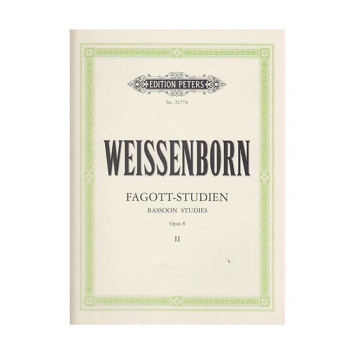 Weissenborn bassoon studies Op.8 2 main product photo