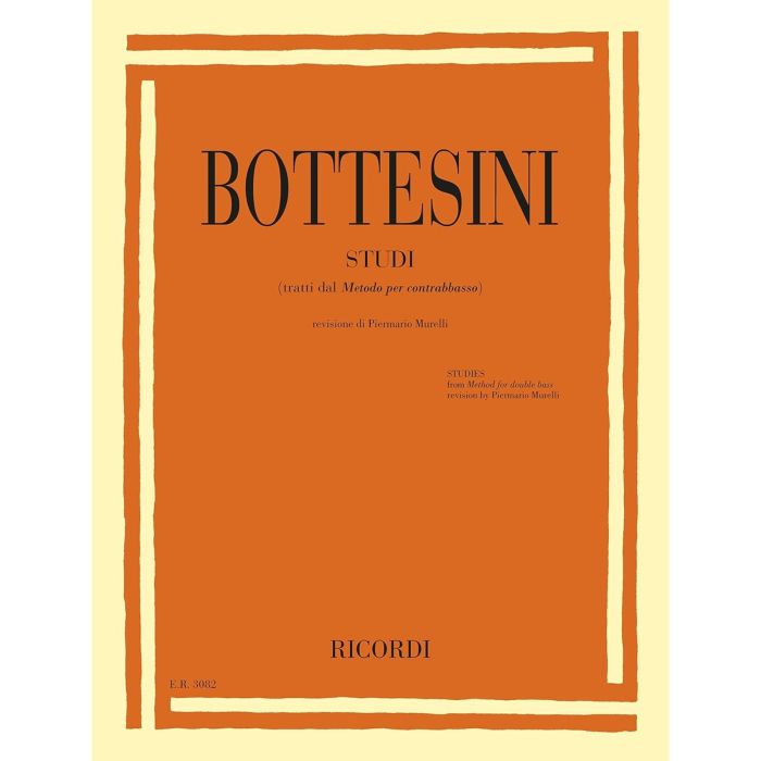 G.Bottesini Studi-Tratti del "Metodo per Contrabbasso" main product photo