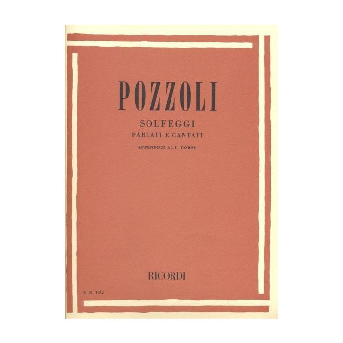 Pozzoli Solfeggi Parlati Cantati Appendi ce 1 main product photo
