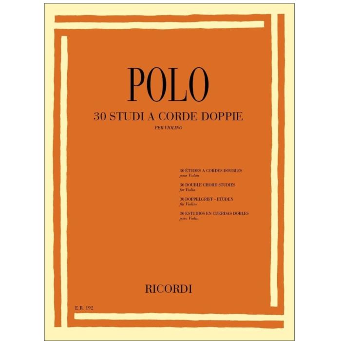 Polo 30 studi a corde doppie per Violino main product photo