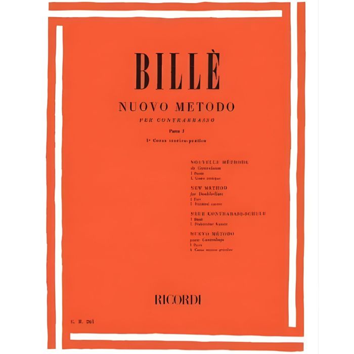 Billè Nuovo metodo per contrabbasso I Parte III Corso Pratico main product photo