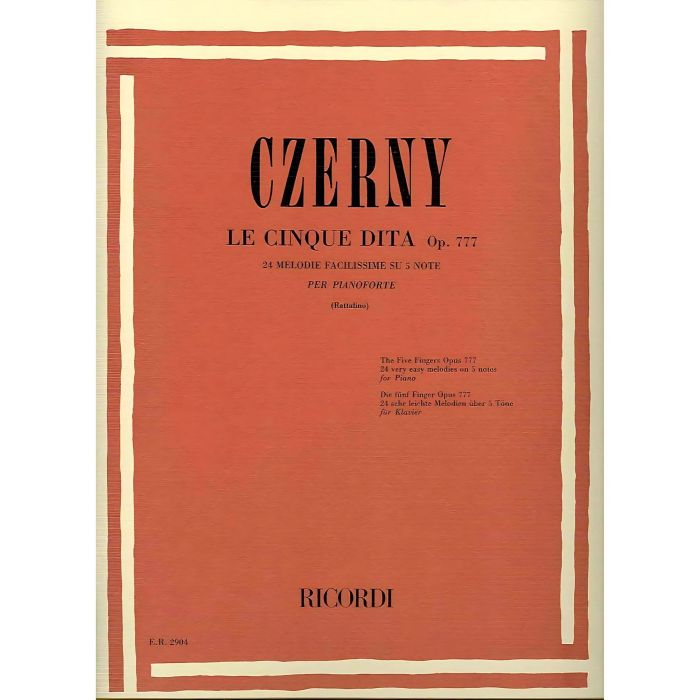 Czerny Le Cinque Dita Op.777 main product photo