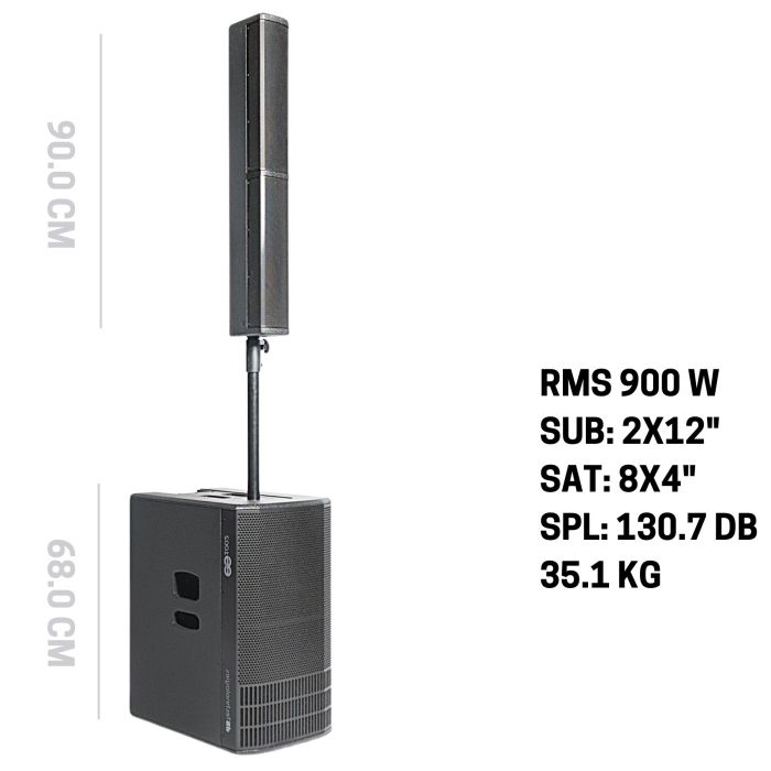 DB Technology ES1002 1 sub 1 satelliti 1800w main product photo
